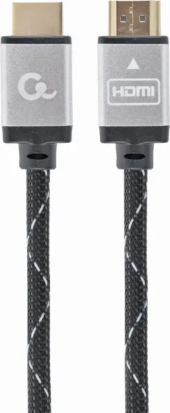 Cable Trenzado HDMI 2.0 4K 60Hz Gembird Select Plus con Ethernet 1.5M Negro