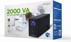 Sai Gembird con USB y Display LCD 2000 Va Negro