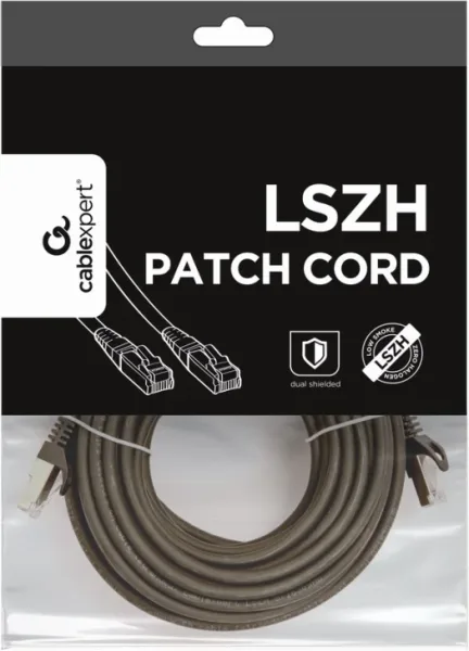 Cable Red S-Ftp Gembird  Cat 6A Lszh Negro 10M