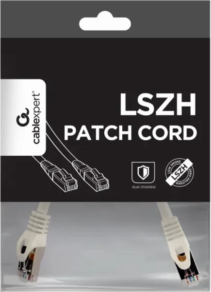 Cable Red S-Ftp Gembird  Cat 6A Lszh Blanco 0,25 M