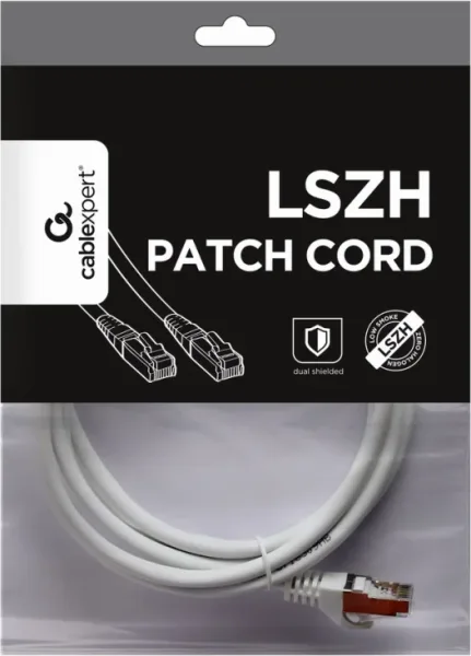 Cable Red S-Ftp Gembird Cat 6A Lszh Blanco 2 M