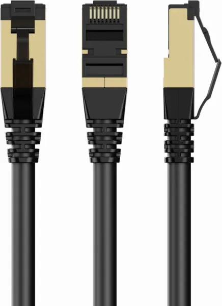 Cable Red S-Ftp Gembird  Cat 8 Lszh Negro 1,5 M