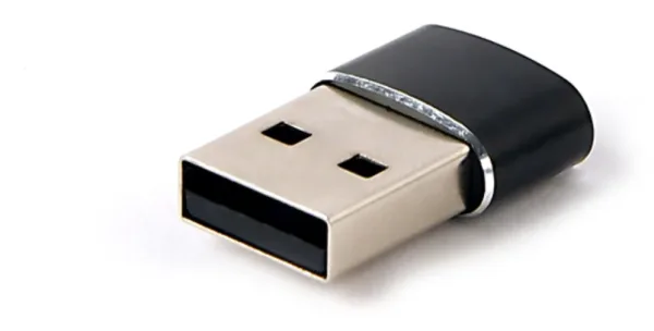 Adaptador Gembird USB Am a Tipo C Hembra, Negro