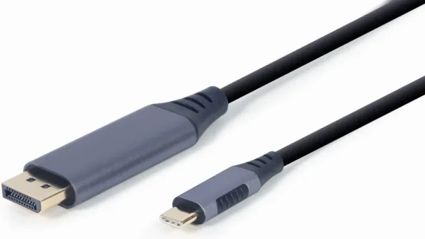 Cable Adaptador Gembird USB Tipo C a DisplayPort Macho, Gris Espacial, 1,8 M