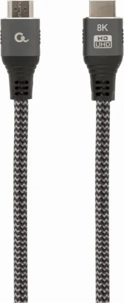 Cable Trenzado HDMI 2.1 8K 60Hz Gembird Select Plus Series con Ethernet 1M Negro