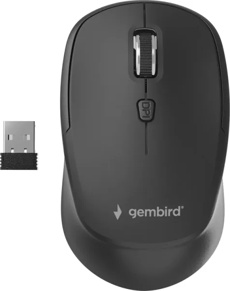 Raton Gembird Optical Negro Rf Inalambrico Pilas