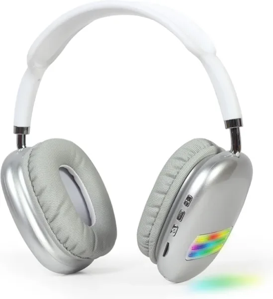 Auriculares Gembird Bhp-LED-02-W Blanco Microfono Bt