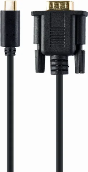 Adaptador USB C a VGA M 2 M Negro Blister
