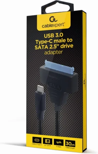 Adaptador de Unidad USB 3.0 Tipo-C Macho a SATA 2.5''