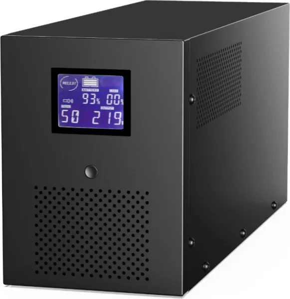 Sai Gembird con USB y Display LCD 3000 Va Negro