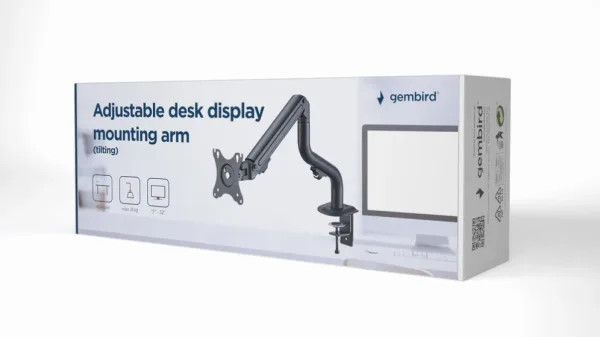 Soporte de Pantalla Gembird para Escritorio Ajustable 17-32 Hasta 8 Kg