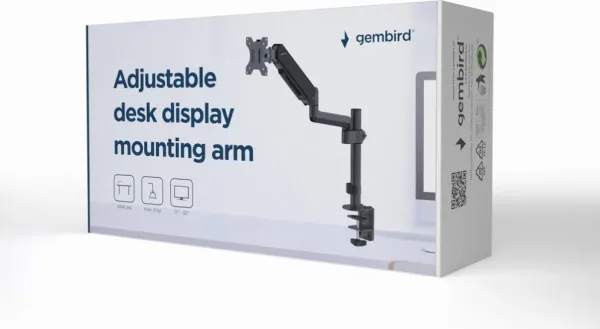 Soporte de Pantalla Gembird para Escritorio Ajustable 17-32 Hasta 9 Kg