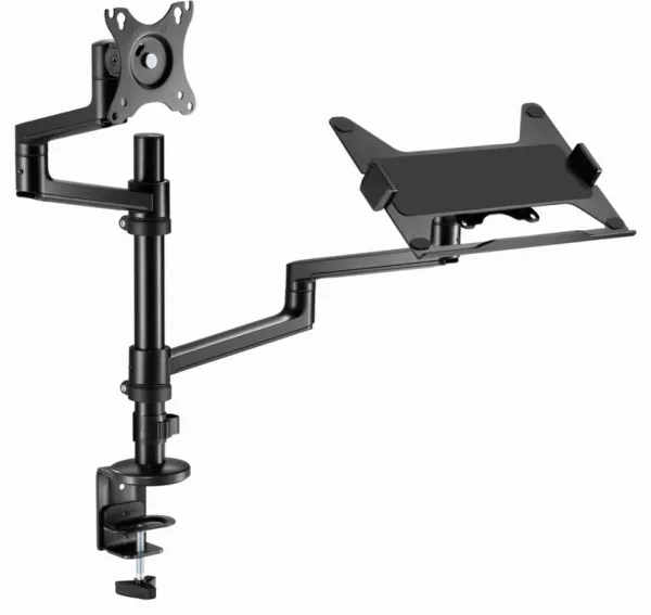 Soporte de Mesa Gembird Ajustable Brazo para Monitor y Bandeja para Portatil