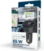 Cargador Rapido para Coche Gembird USB de 2 Puertos, Tipo C Pd, LCD, 65 W,Negro