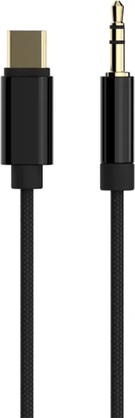 Cable USB Gembird Tipo C a Aux Estereo de 3,5 Mm, 1,5 M, Negro