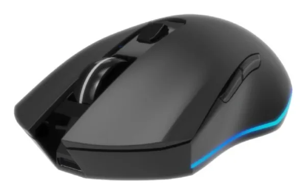 Raton Gaming Gembird RGB Inalambrico Recargable de 6 Botones "Firebolt" Negro