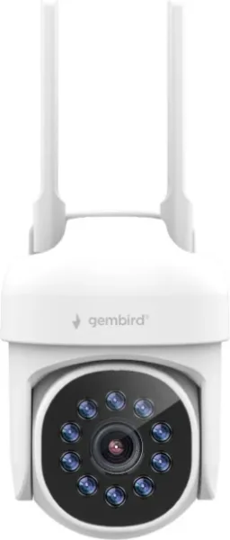 Camara WiFi Inteligente Gembird Giratoria para Exteriores, 2K QHD