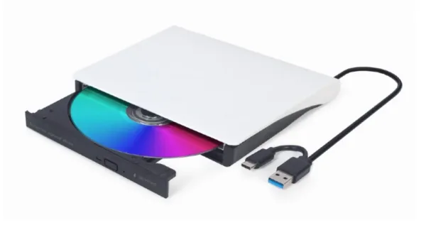 Unidad de Dvd USB Externa Gembird Blanca
