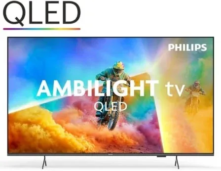 Televisor QLED Philips 65PQS8501 65"/ Ultra HD 4K/ Ambilight/ Smart TV/ WiFi