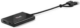 Video Splitter Club3D USB-C a Dual HDMI