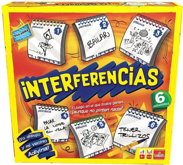 Juego de mesa interferencias grande 6 jugadores pegi 8