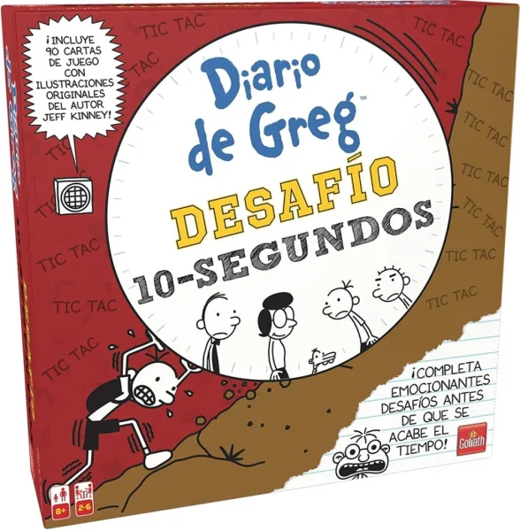 Juego de mesa diario de greg : desafio 10 segundos pegi 8
