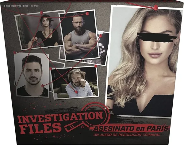 Juego de mesa investigation files: asesinato en paris pegi 14