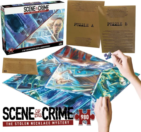 Juego de mesa puzzle escena del crimen la casa de los espejos