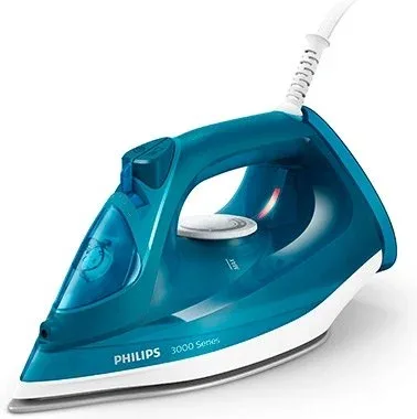 Plancha de vapor philips easyspeed dst3040 - 70 azul 2400w - vapor continuo - suela ceramica - vapor vertical