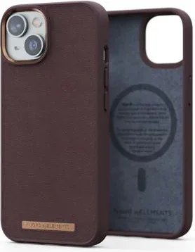 Funda Magsafe Iphone 14 Piel Marron Oscuro Njord
