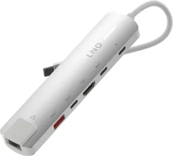 Hub 6 Puertos Pro USB-C 140W Gris Linq