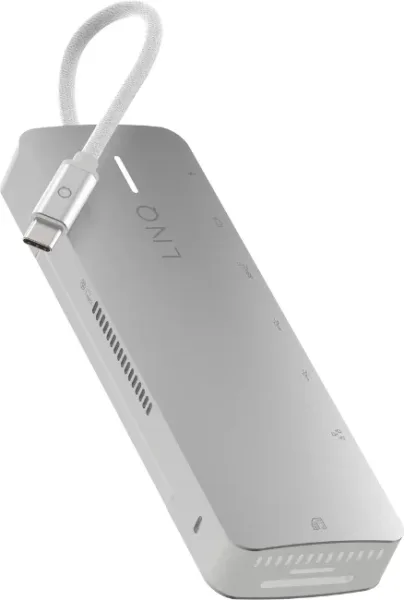 Hub 9 Puertos SSD Pro USB-C 140W Gris Linq