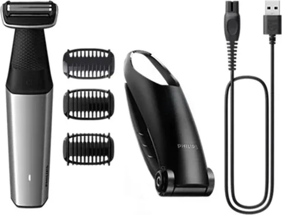 Afeitadora Philips Bodygroom Series 5000 BG5021/ con Batería/ 4 Accesorios