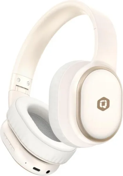 Auriculares qcharx pulse Bluetooth beige