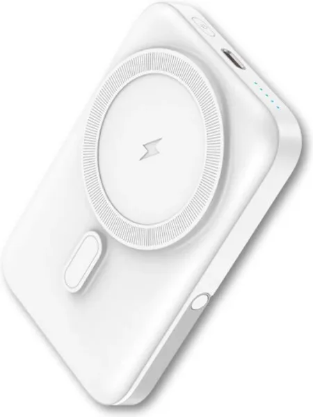 Powerbank qcharx atlas inalambrico magnetico 10000mah blanco