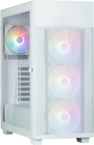 Caja Zalman S5 Neo Atx 4 Xvent 120Mm ARGB 2Xusb 3.0 Blanco S/N Fuente