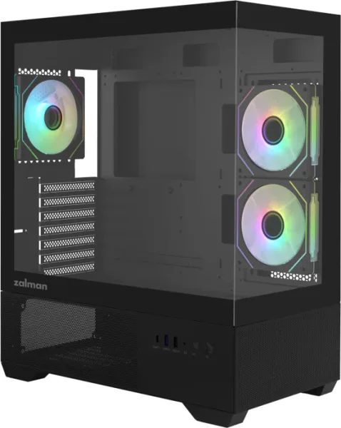 Caja Zalman Chronix Atx 3 Xvent 120Mm ARGB 1Xusb 3.0 Negro S/N Fuente