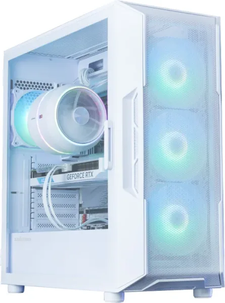 Caja Zalman I3 Neo ARGB V2 Atx 4Xvent 120Mm 2Xusb 3.0 Blanco  S/N Fuente