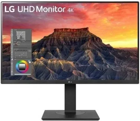 Monitor Profesional LG 27BQ65UB-B 27"/ 4K/ Multimedia/ Regulable en altura/ Negro