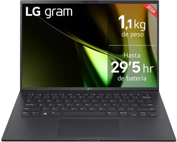 LG Gram 14Z90S Intel Core Ultra 7 155H Portátil 35,6 cm (14") Full HD 32 GB LPDDR5-SDRAM 1 TB SSD Wi-Fi 6E (802.11ax) Windows 11 Home Negro
