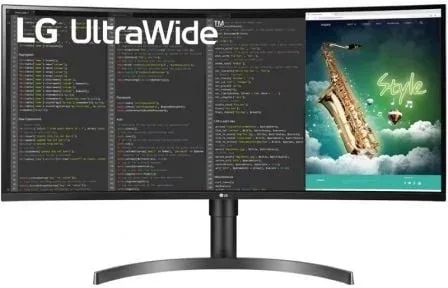 Monitor Profesional Ultrapanorámico Curvo LG 35WN75CP-B 35"/ WQHD/ Multimedia/ Regulable en Altura/ Negro