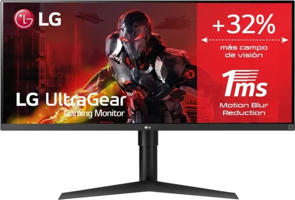 Monitor LED curvo lg 34wp65cp 34 pulgadas 3440 x 1440 5ms HDMI display port altavoces gaming