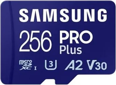 Tarjeta de Memoria Samsung PRO Plus 2023 256GB microSD XC/ Clase 10/ 180MBs