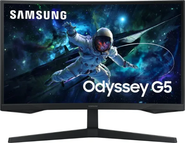 Monitor Gaming Curvo Samsung Odyssey G5 S27CG552EU 27"/ QHD/ 1ms/ 165Hz/ VA/ Negro