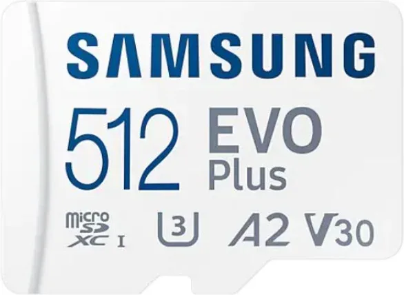 Tarjeta de Memoria Samsung EVO Plus 2023 512GB microSD XC con Adaptador/ Clase 10/ 160MBs