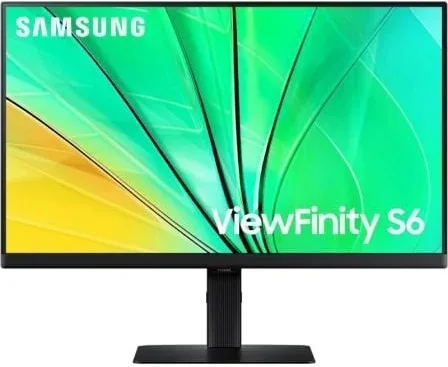 Monitor Profesional Samsung ViewFinity S6 S24D600EAU 24"/ QHD/ Regulable en altura/ Negro