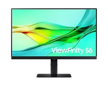 Monitor Profesional Samsung ViewFinity S6 S60UD S24D600UAU 24"/ QHD/ Regulable en Altura/ Negro