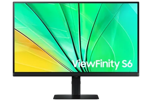 Monitor Profesional Samsung ViewFinity S6 S27D600EAU 27"/ QHD/ Regulable en Altura/ Negro