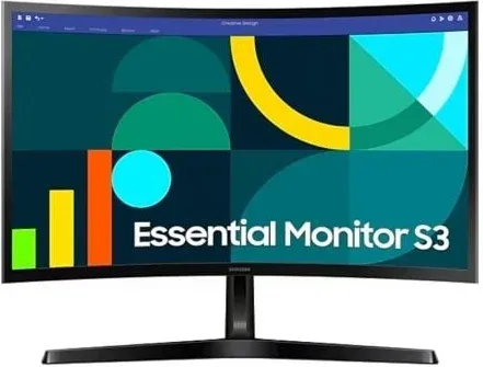 Monitor Curvo Samsung Essential Monitor S3 S27D366GAU/ 27"/ Full HD/ Negro