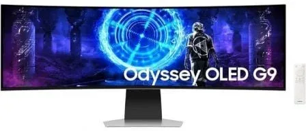 Monitor Gaming Ultrapanorámico Curvo Samsung Odyssey OLED G9 S49DG954SU 49"/ Dual QHD/ 0.03ms/ 240Hz/ OLED/ Multimedia/ Regulable en altura/ Plata